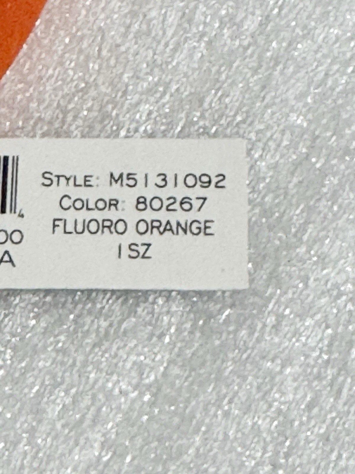 Marc by Marc Jacobs Orange Elastic Silicone Bracelet w/ Gold-Tone Logo Charm NWT