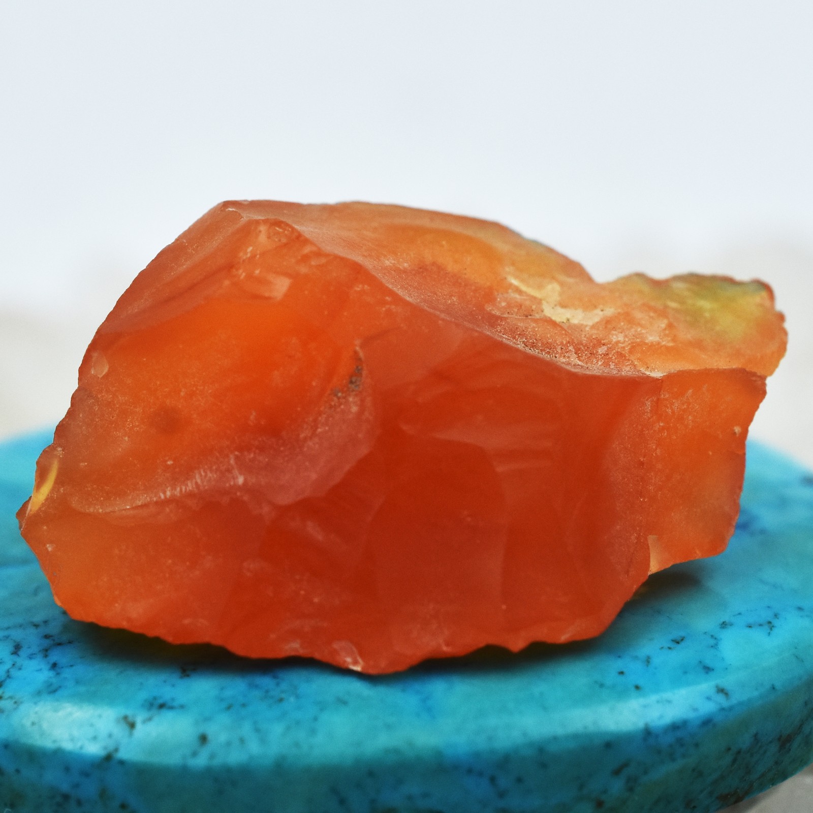 Uncut Orange Sapphire 169.2 Ct Natural Rough SAPPHIRE Certified Gemstone