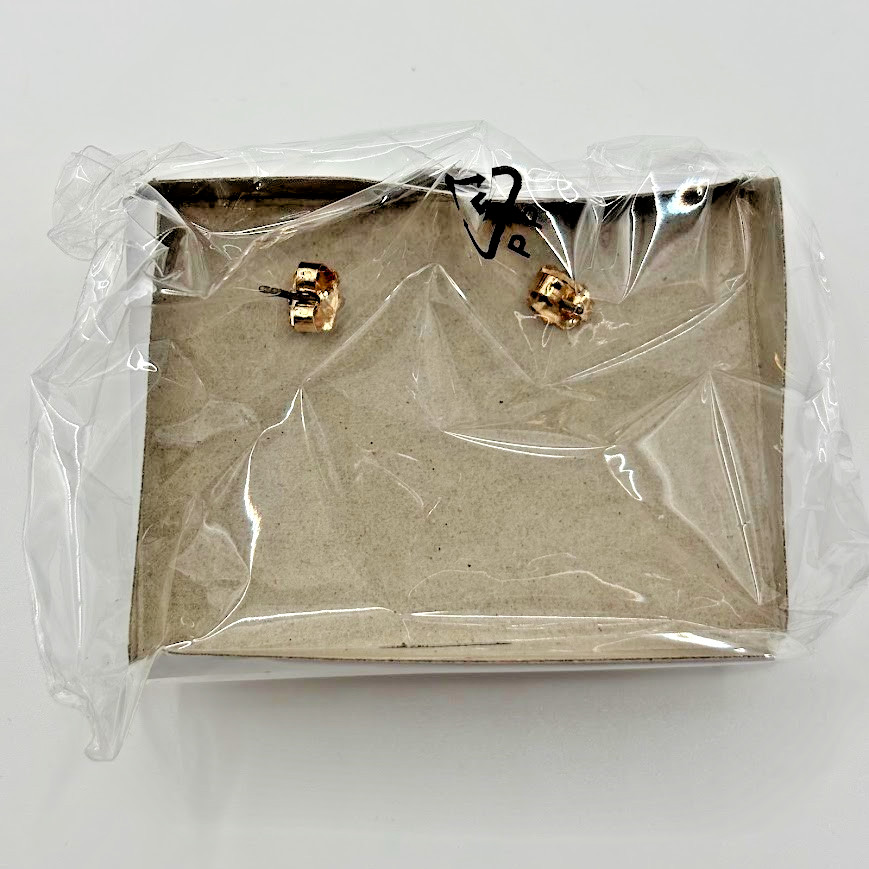 Avon Rose Gold Tone Clear Crystal Medallion Drop Dangle Earrings in Gift Box NIB