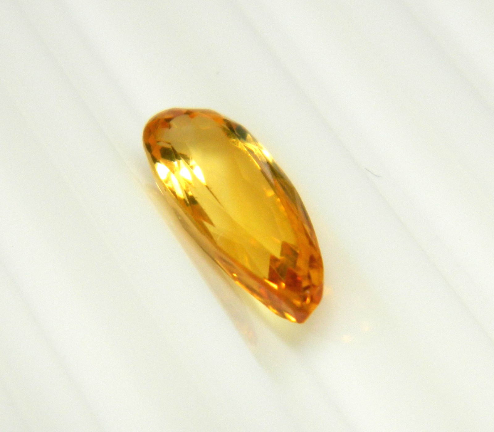 Imperial Topaz 1.91 Ct Clarity IF Pear Cut Natural Golden Brazil I190