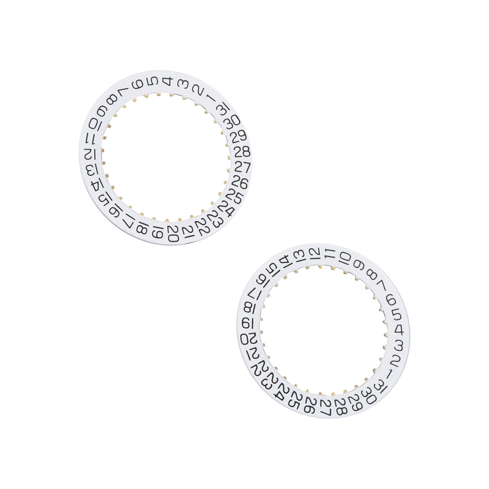 2Pcs Date IndicatorDisc Wheel Plate 2557 H3 For ETA 2804-2 2824-2 2892A2 E