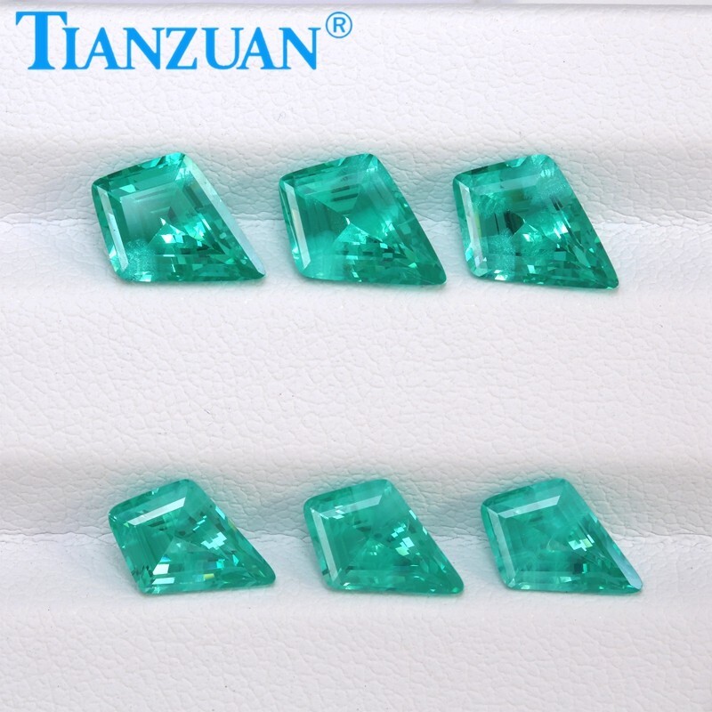 Kite Shape YAG Paraiba Color Yttrium Aluminum Garnet Loose gemstone