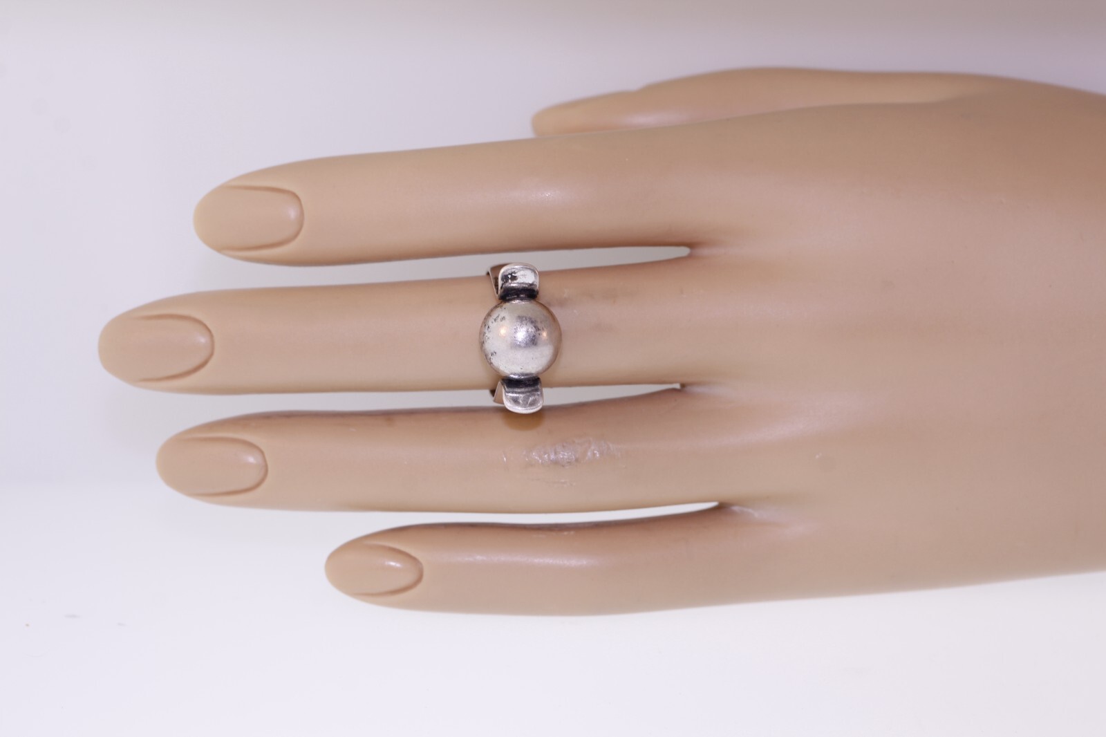 Sterling Silver 10.9mm Ball Ring