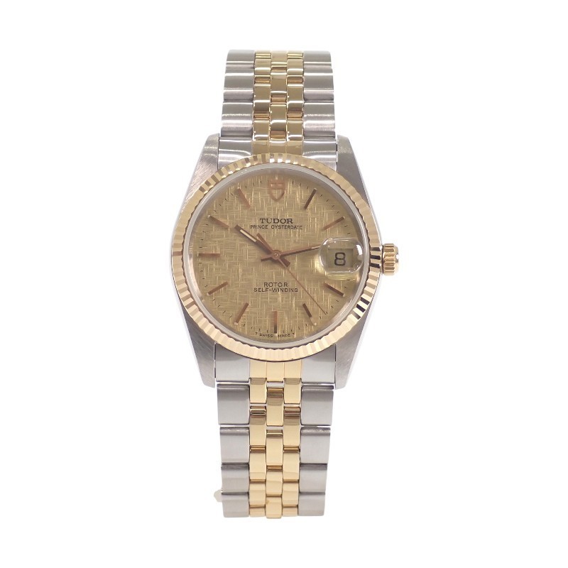 TUDOR Prince Date 74033 Automatic SS/GP Yellow Gold Gold Dial Men’s JDM Watch