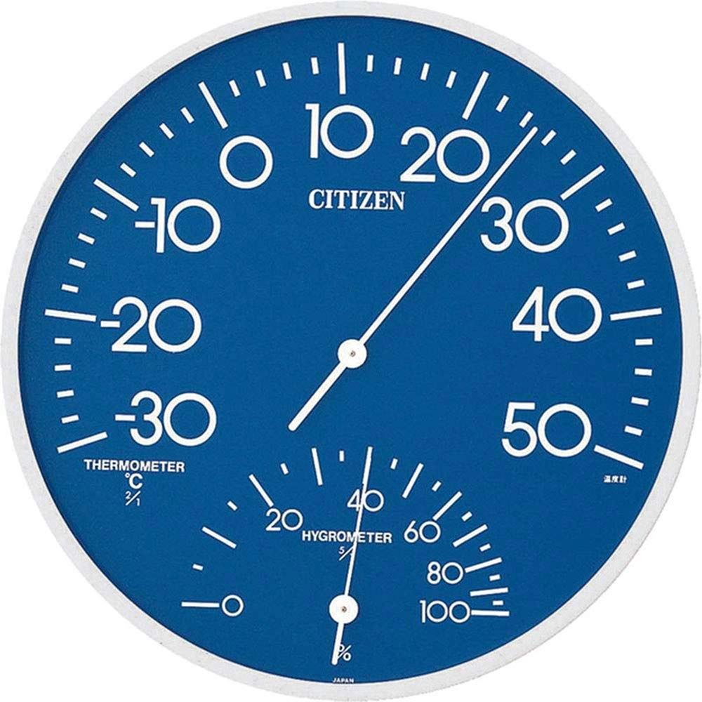 Rhythm Citizen Analog Thermo Hygrometer Blue 30×3.9cm C