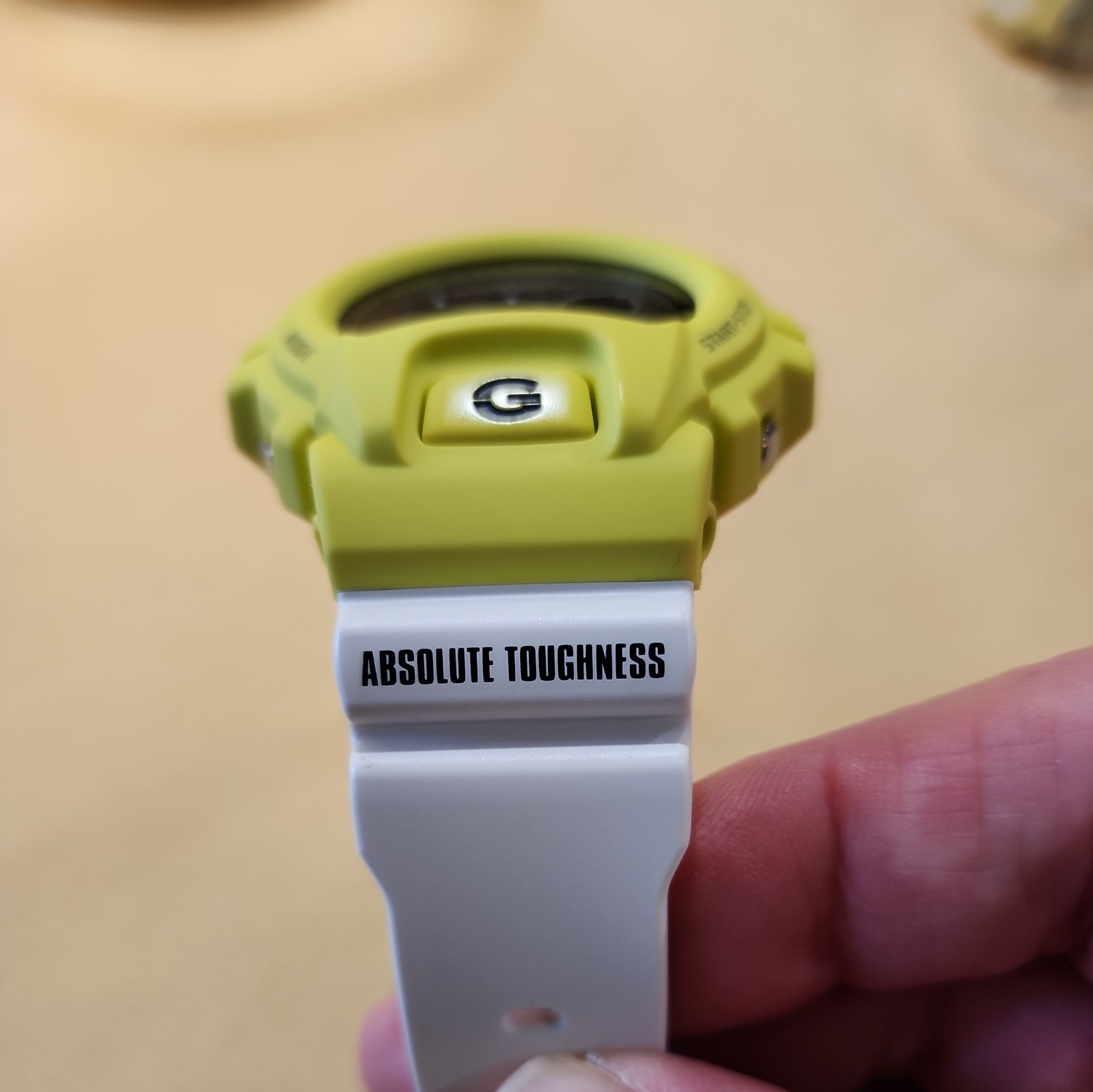 Casio G-Shock Yellow/Green with White Accent Men’s Watch – DW6900 TGA