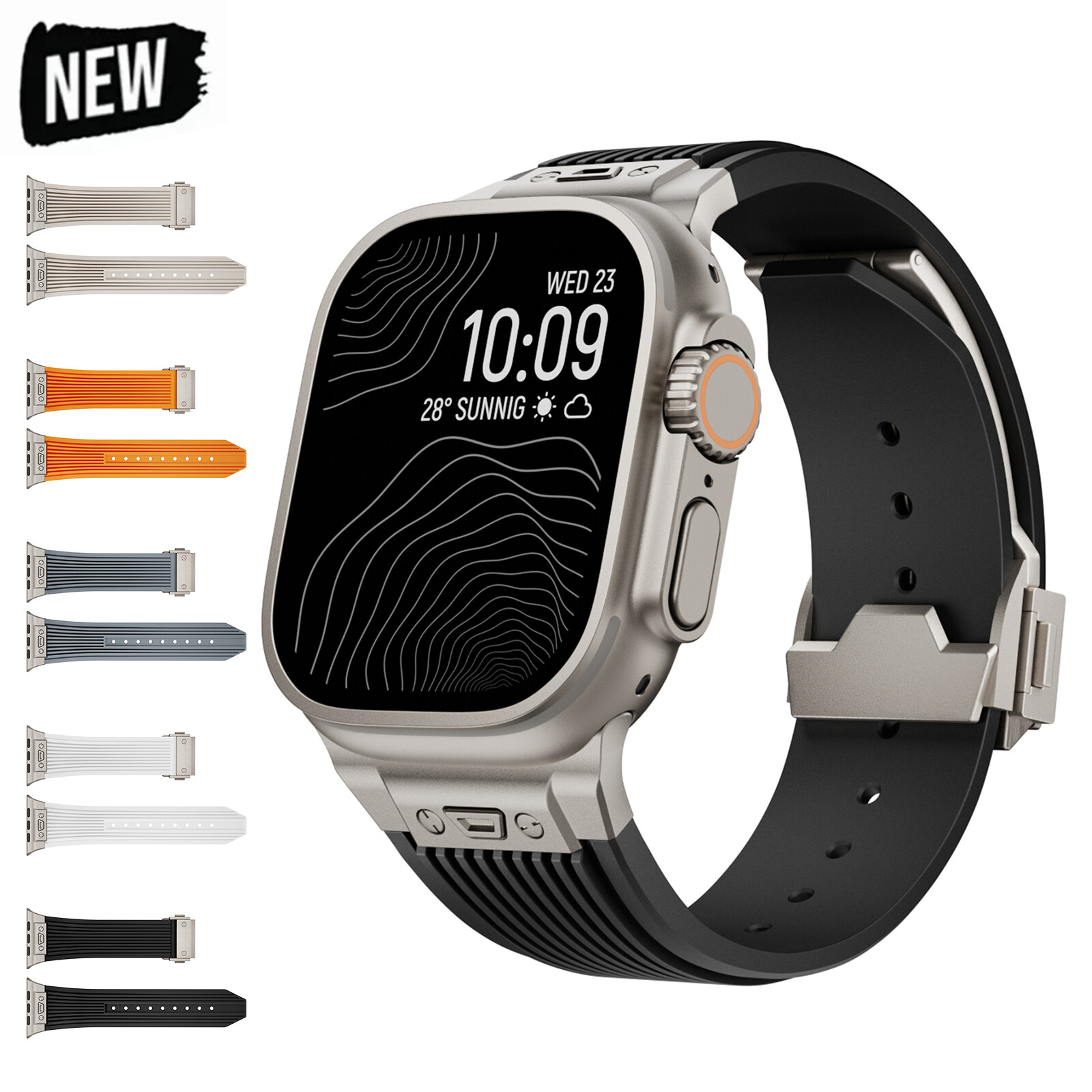 Men’s Military iWatch Band Strap For Apple Watch Series 9 8 7 6 5 49/44/45/42mm