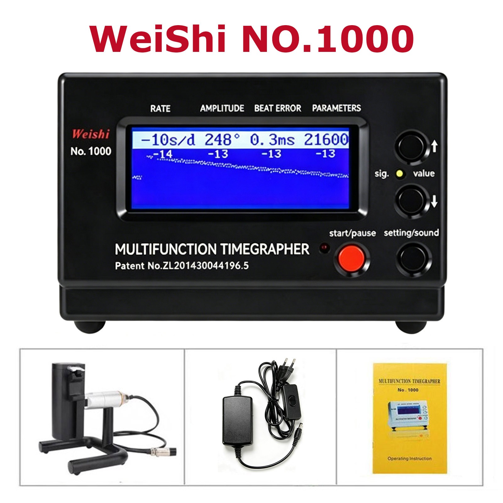 Weishi No.1000 Timing Timegrapher Accuracy Mechanical Watch Tester Calibrator