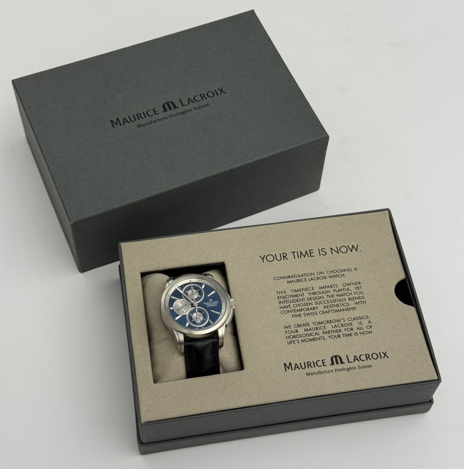 Maurice Lacroix Pontos Chronograph 43 mm Blue Dial PT6178/88