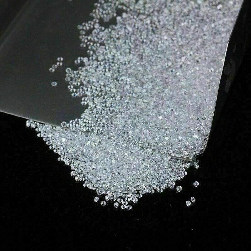 0.8 – 3.0 MM White D Color VVS1 Round Cut Loose Moissanite Stone Excellent Cut