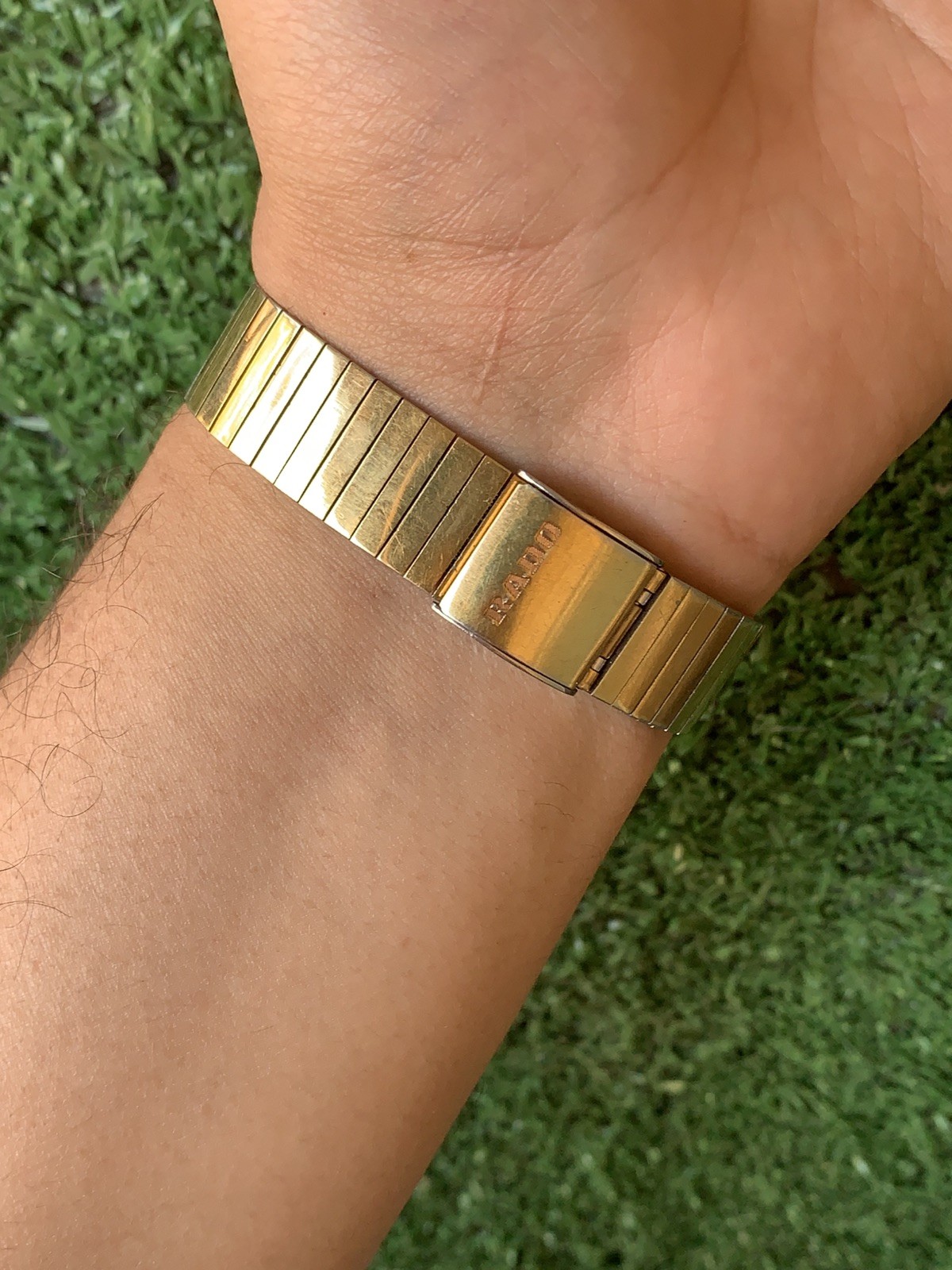 Vintage Rado Automatic Gold-Tone Watch 32mm x 35mm Classic Rectangular Original