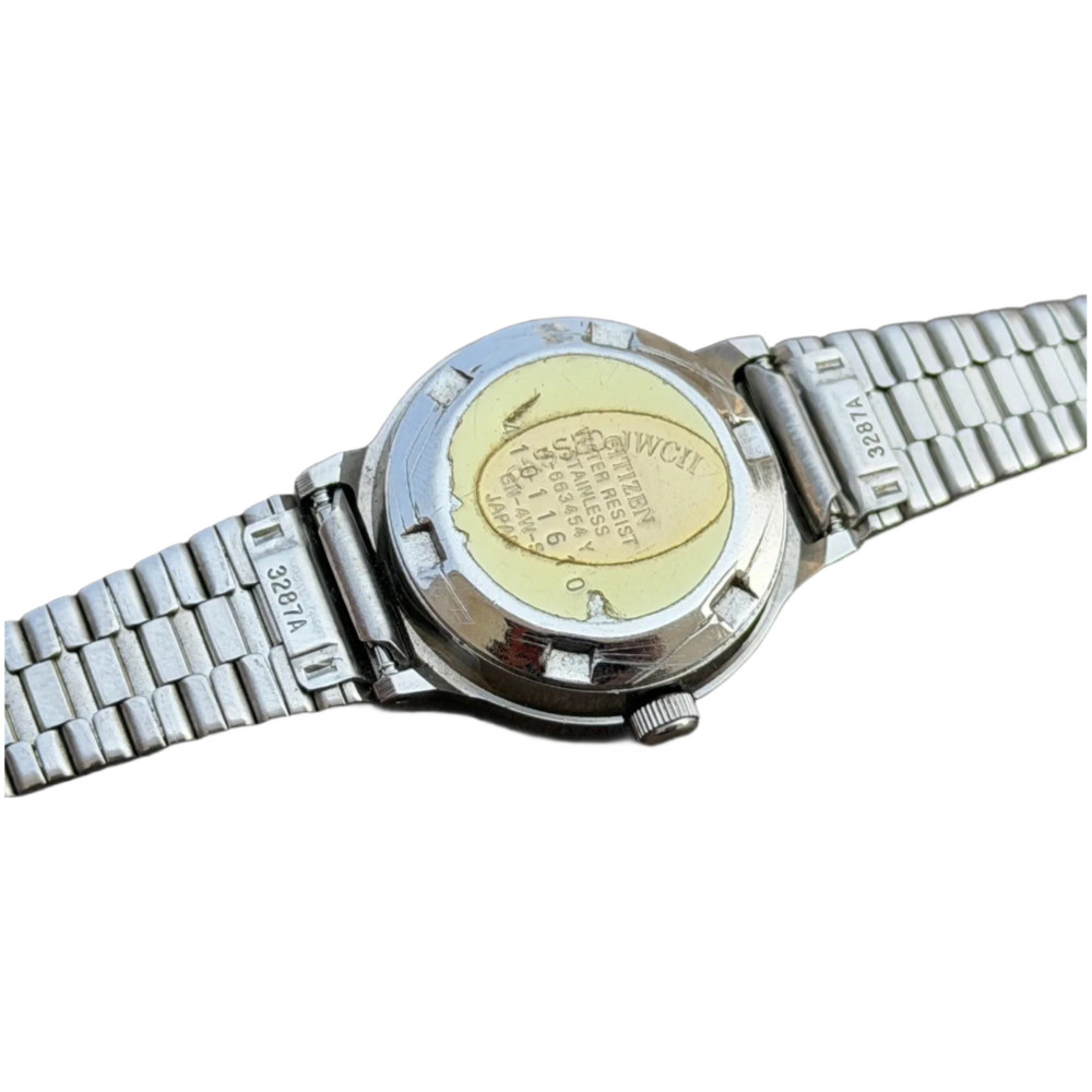 Vintage Citizen Ladies Automatic 21 Jewels Silver Dial Watch 26mm Japan S-132