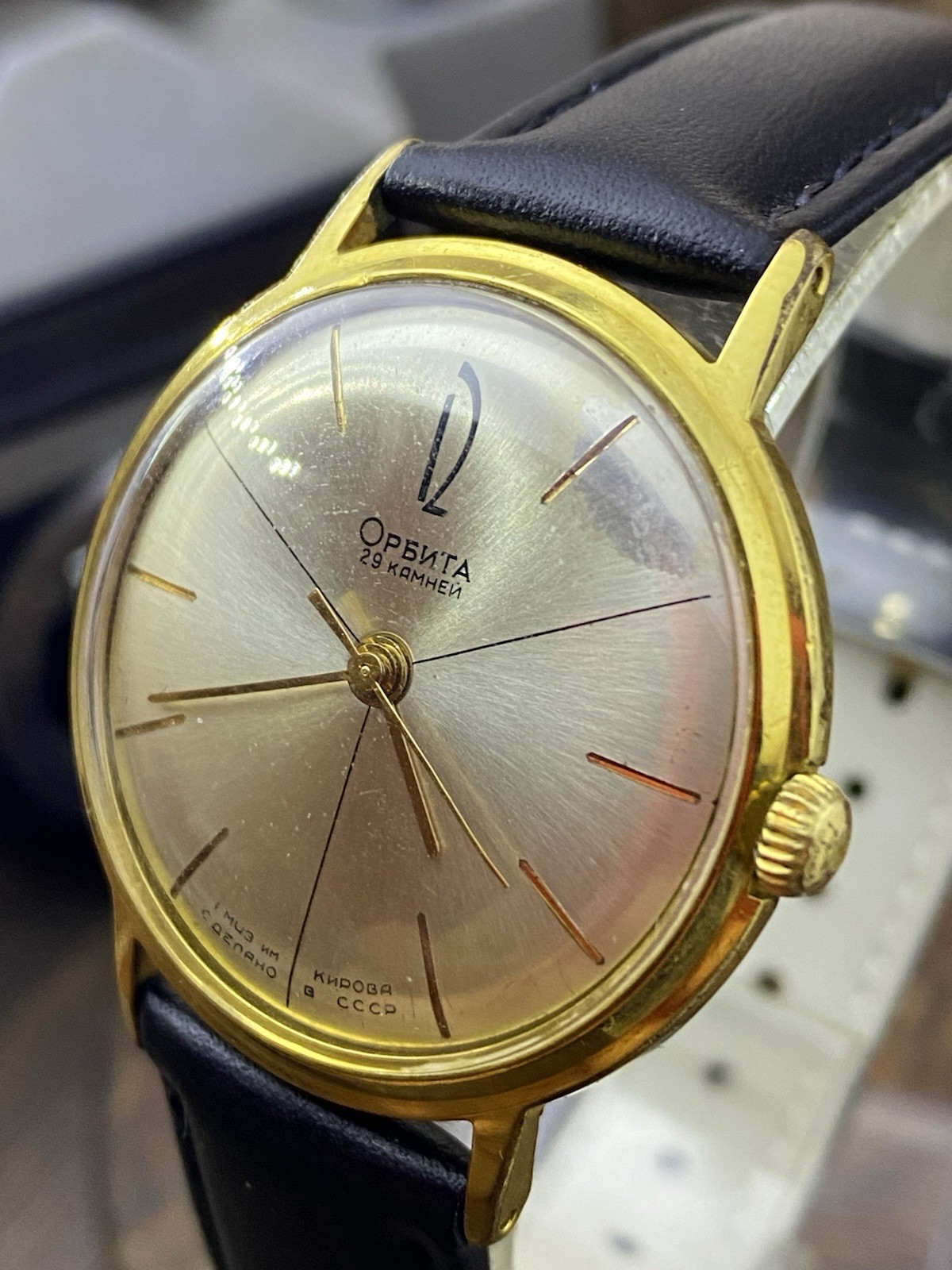 POLJOT ORBITA Automatic slim 29 Jewels Russian USSR luxury wrist watch #9001