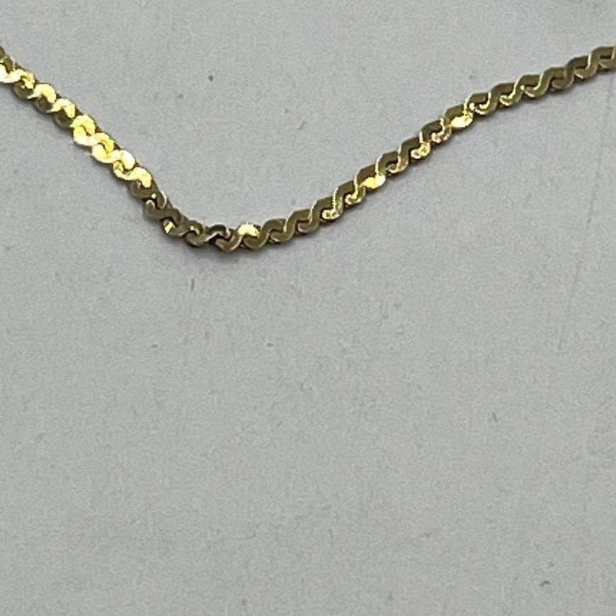 Aurea 585 Unoaerre 14k Italy Singapore Long 35″ Chain Link High Shine Necklace