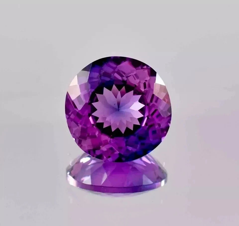 AAA 11.70 Ct Sparkly Natural Bi-color Sapphire Loose Round CERTIFIED Gemstone