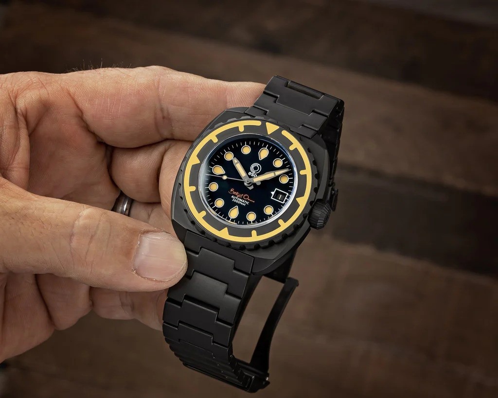 New Esoteric Bathyal OSCURO 44mm Automatic 9015 Sapphire 600m Diver DLC SS Watch