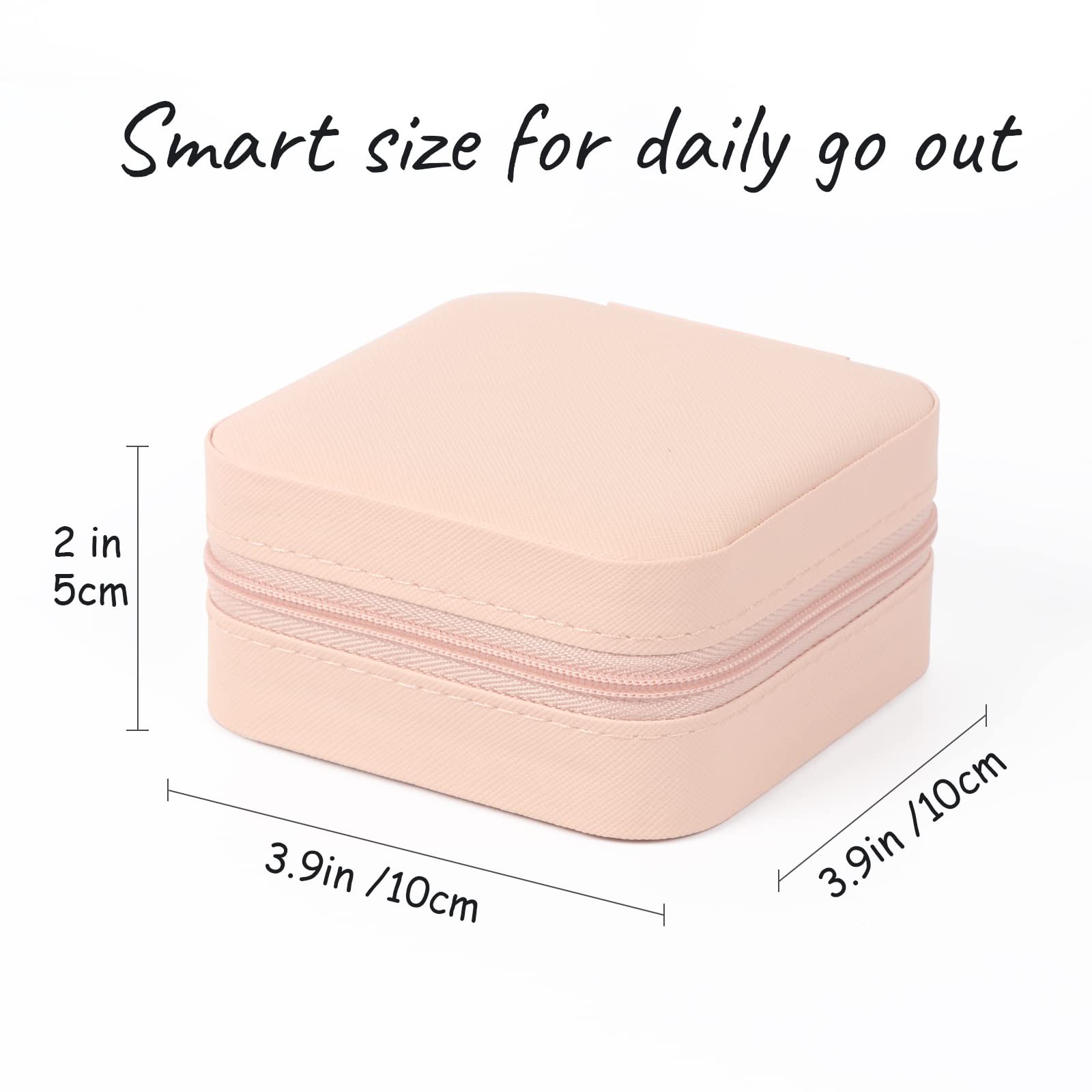 MFXIP Travel Jewelry Case Small Jewelry Box Jewelry Organizer Storage Case Porta