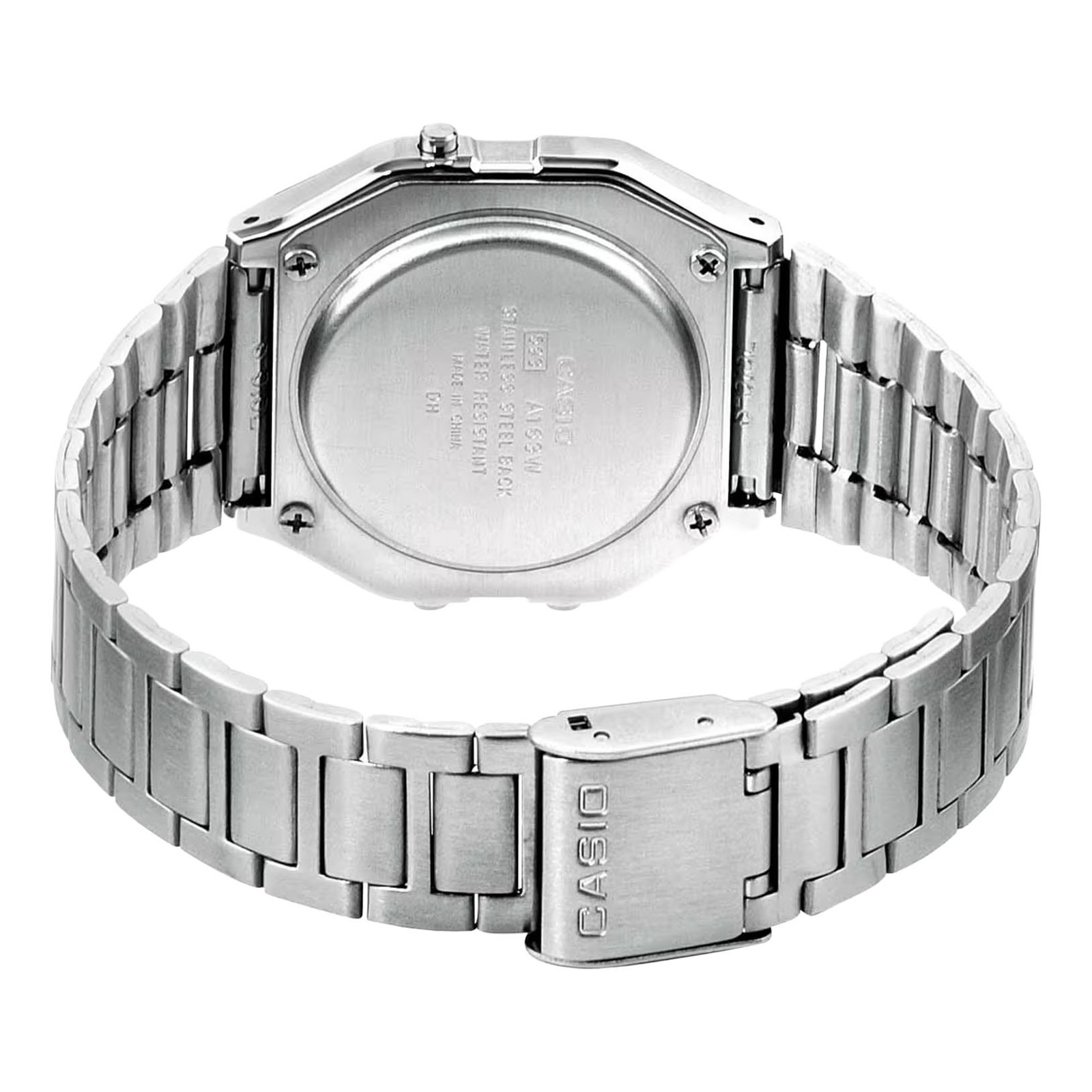 Casio A163WA-1QES Collection Stainless Steel Watch