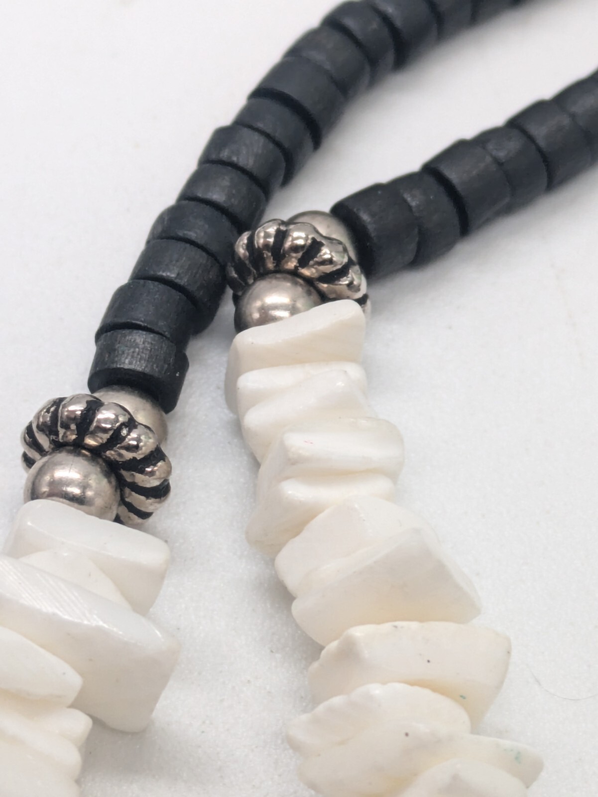 2 Panama Jack Men’s Polished Stone & Puka Shell Chip Beaded Necklaces