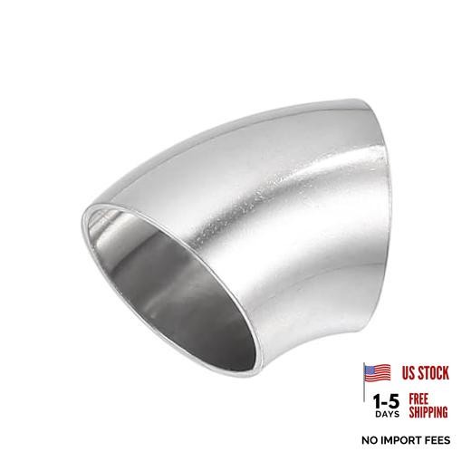 45 Degree Steel Exhaust Elbow Pipe Bend Tube Durable 32mm OD Modified 1.25inch