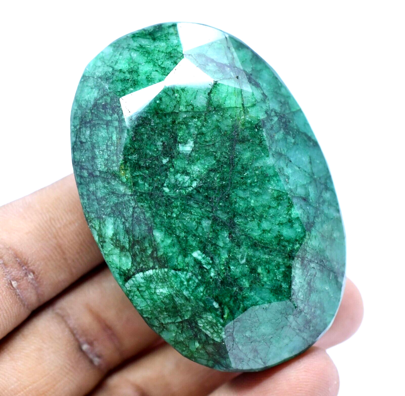 585.5 Ct Natural Huge Green Emerald Earth-Mined Certified Museum Use Gemstone