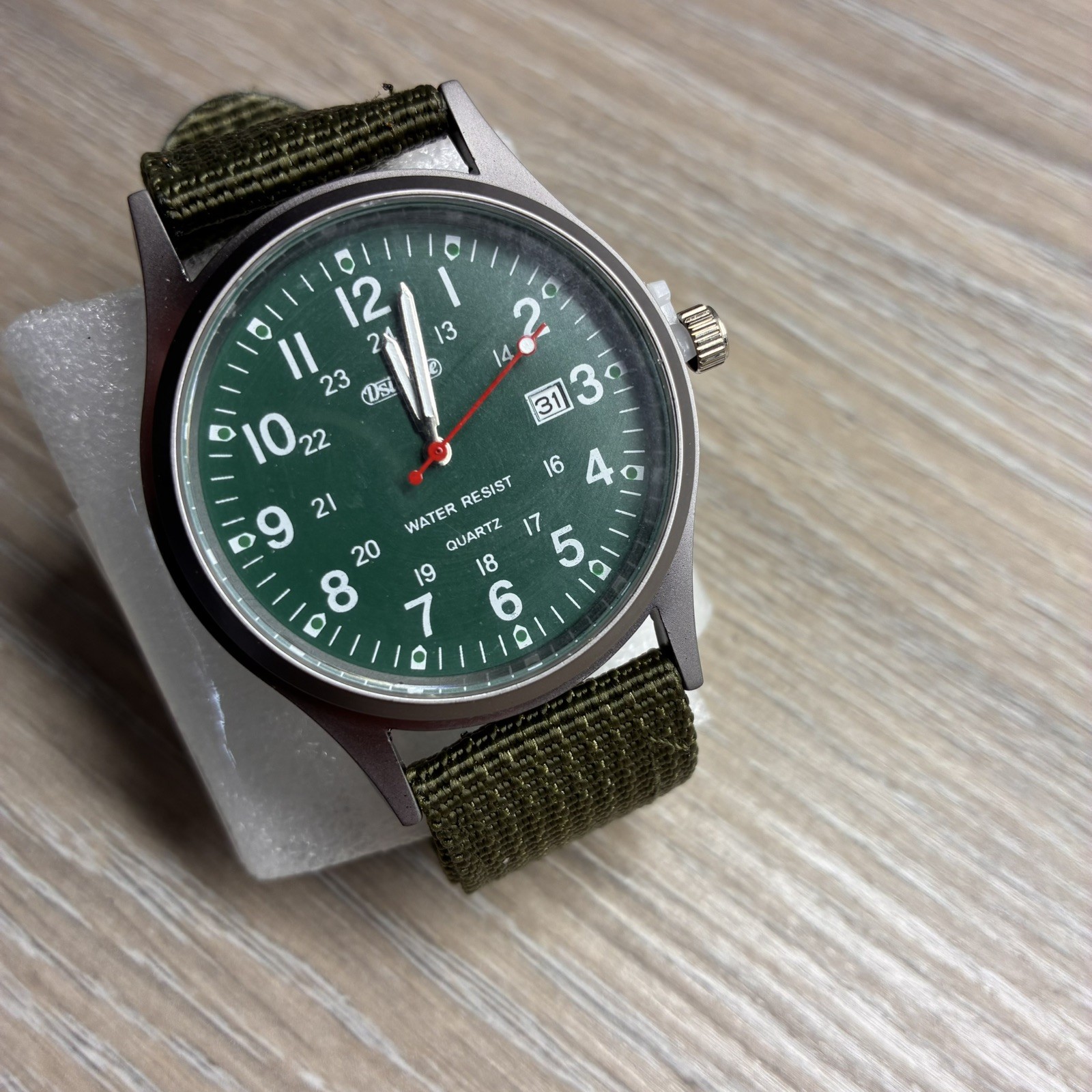 Mens Military Style Army Date Watch Quartz Wrist Watch nylon tactical type strap