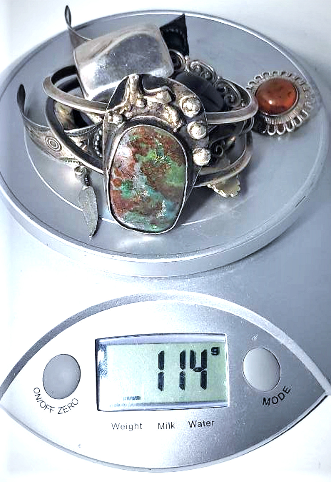 Vtg Sterling Silver SOUTHWEST Mexi Harvey Mixed Wear Repair Harvest Scrap 114 G