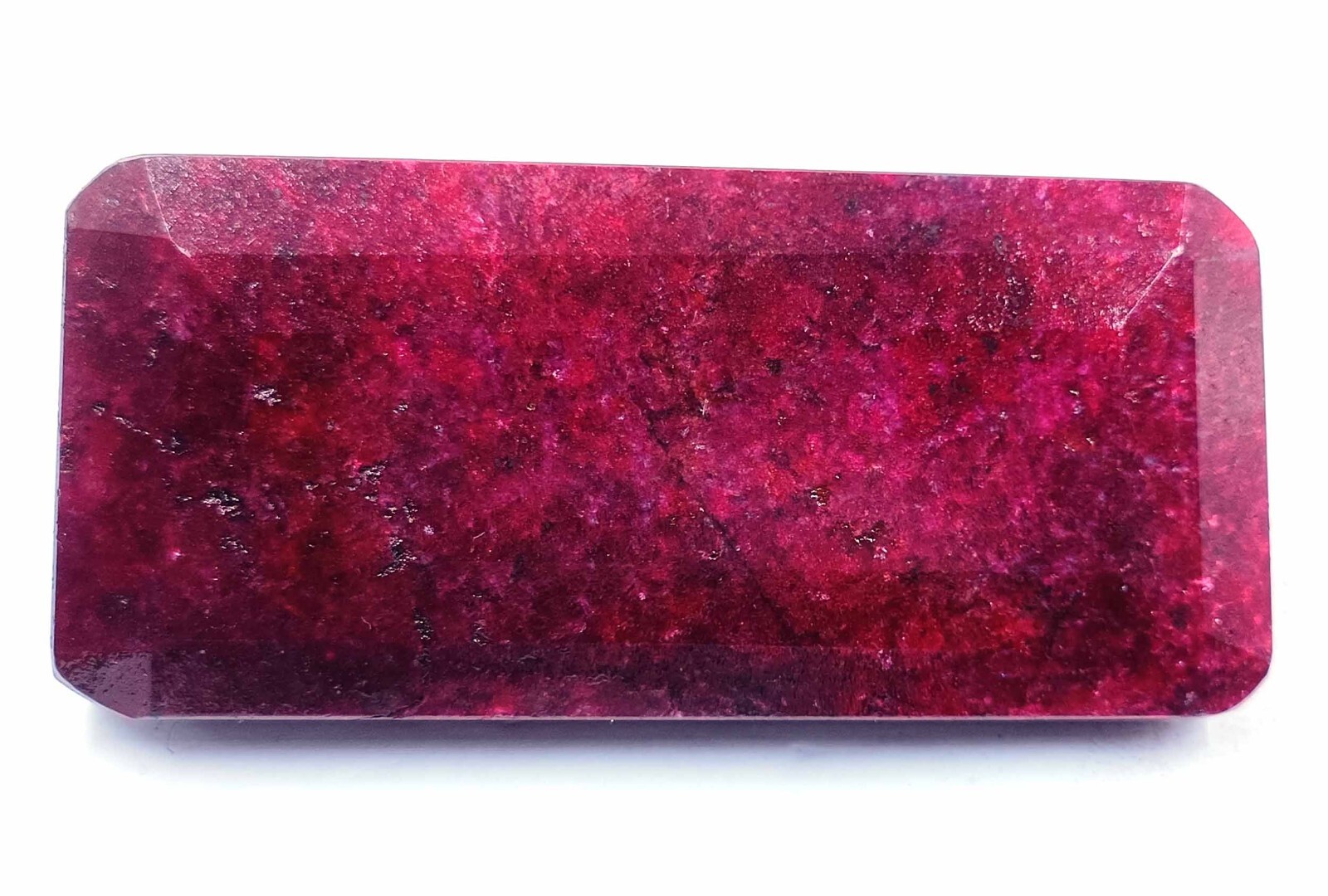 Winsome 920-1020 Ct Natural Red Ruby EGL Certified Emerald Cut Gemstone DNZ