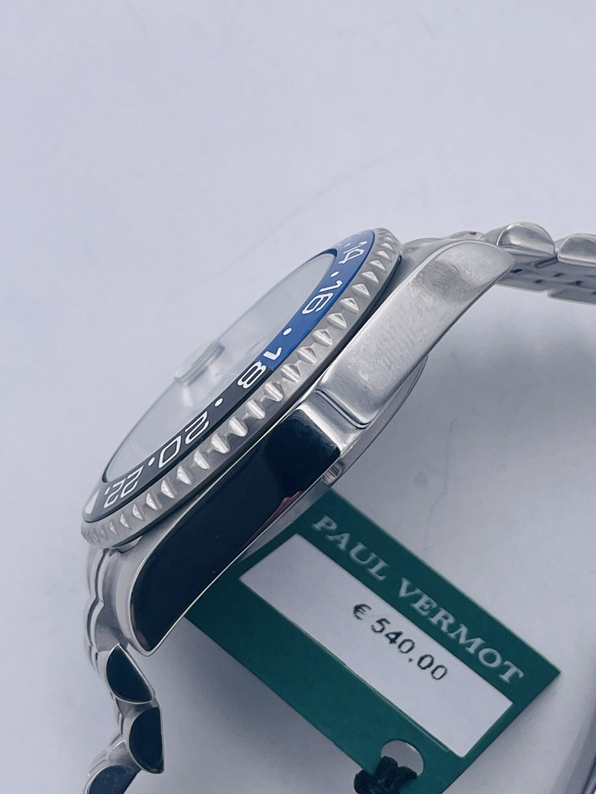 Paul Vermot GMT Automatic Ceramic Watch Pv2116BLKJ/540 Very Discounted New