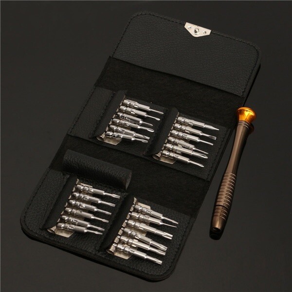 Screwdriver Set 25 Jewelers Watch Jewelry Eyeglass Repair Tools Precision Micro