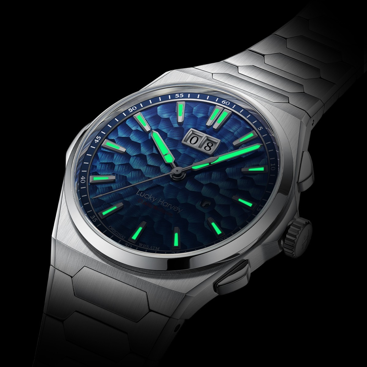 Lucky Harvey Hammered Dial Chiming Automatic Watch Limited Edition 300pcs