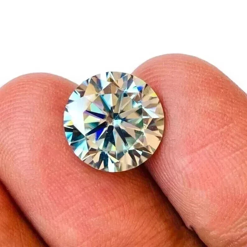 Natural White Diamond 5 CT Round Cut 11.50 mm VVS1 D Grade Certified Stone