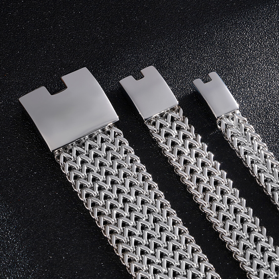 New Boys Mens 316L Stainless Steel Franco Link Chain Bracelet 7.48″8.26″8.66″9″