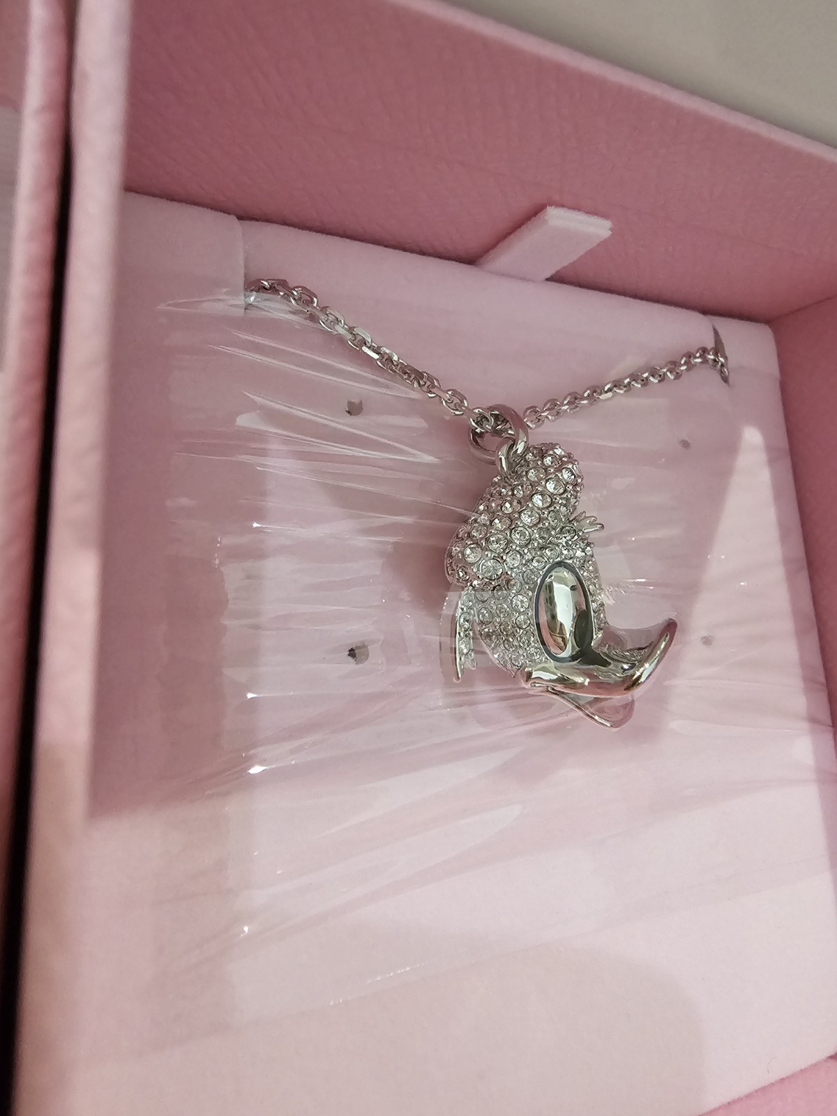 Swarovski Pave Limited 100 Years Disney Donald Duck Pendant Necklace Brand New!