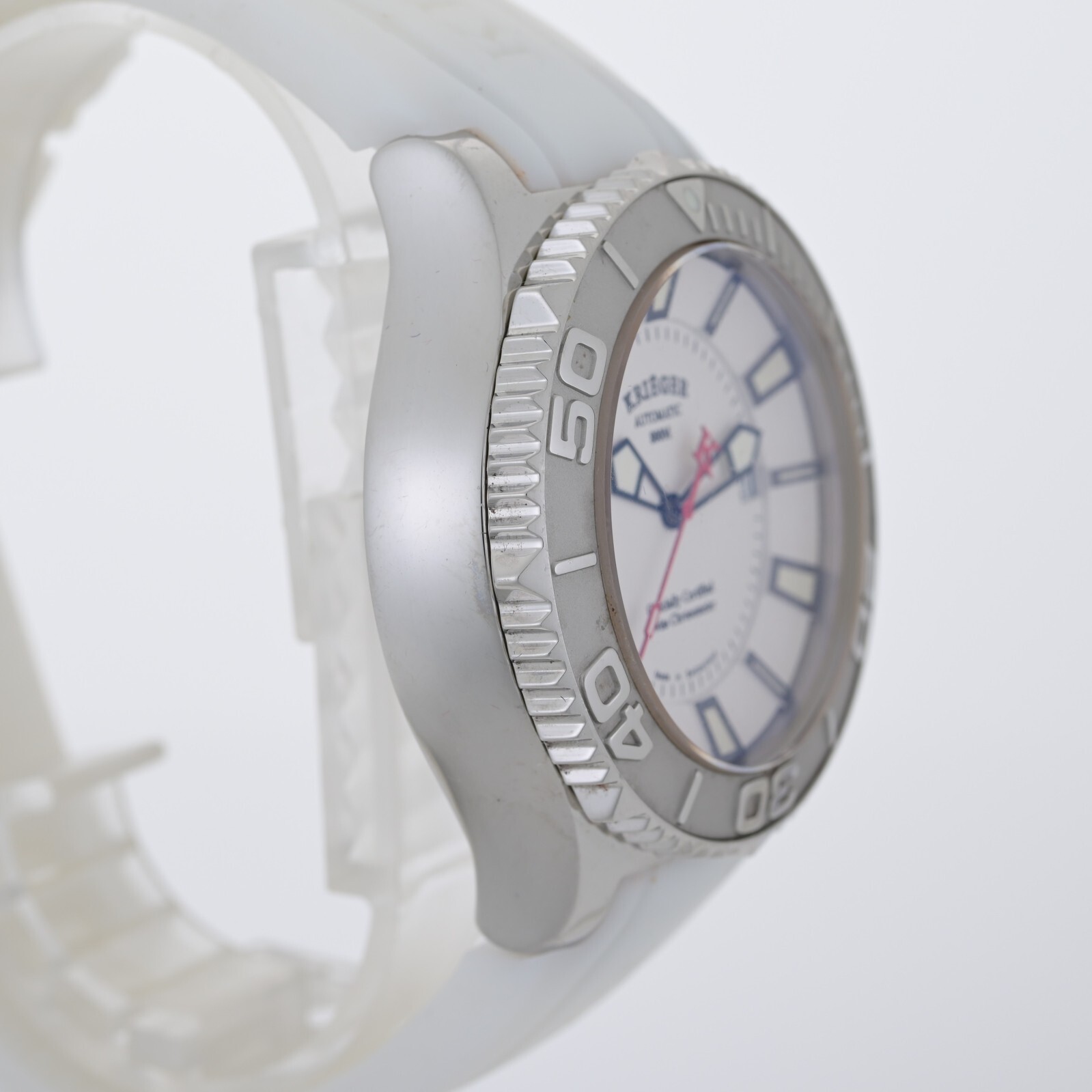 Krieger K1001S Sea Stallion Automatic Limited Edition 42mm White Men’s Watch B&P