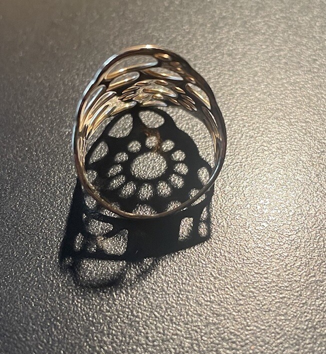 Thomas Sabo Filigree Silver Gilded Ring Size 7 (ish)