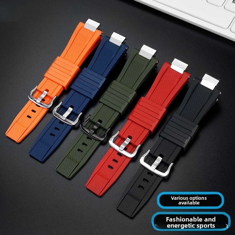 Waterproof Rubber Watch Strap for Casio G-SHOCK MTG-B3000 Metal Tough Series