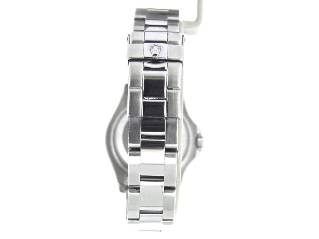 Rolex Yacht Master Lady Stainless Steel Watch Platinum Dial & Bezel 29mm 169622