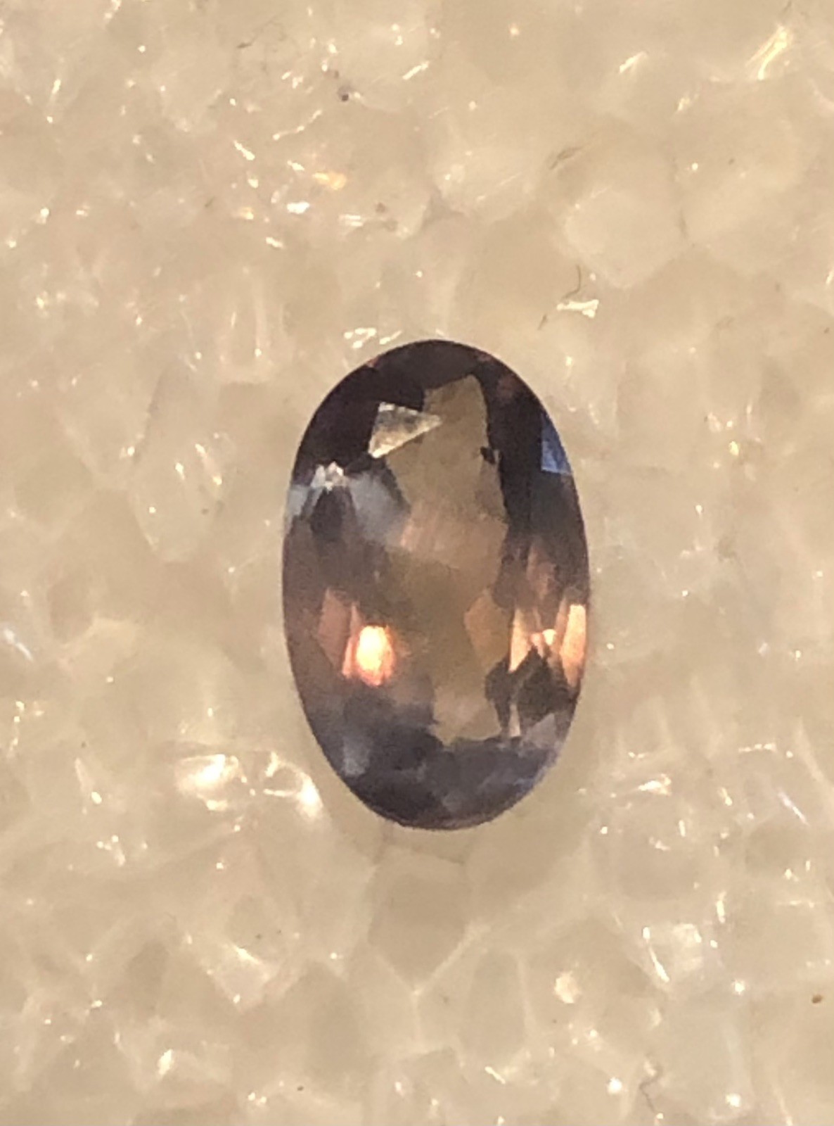 .75ct 6.9 X 4.4mm Natural Alexandrite-India-Great Color Change!