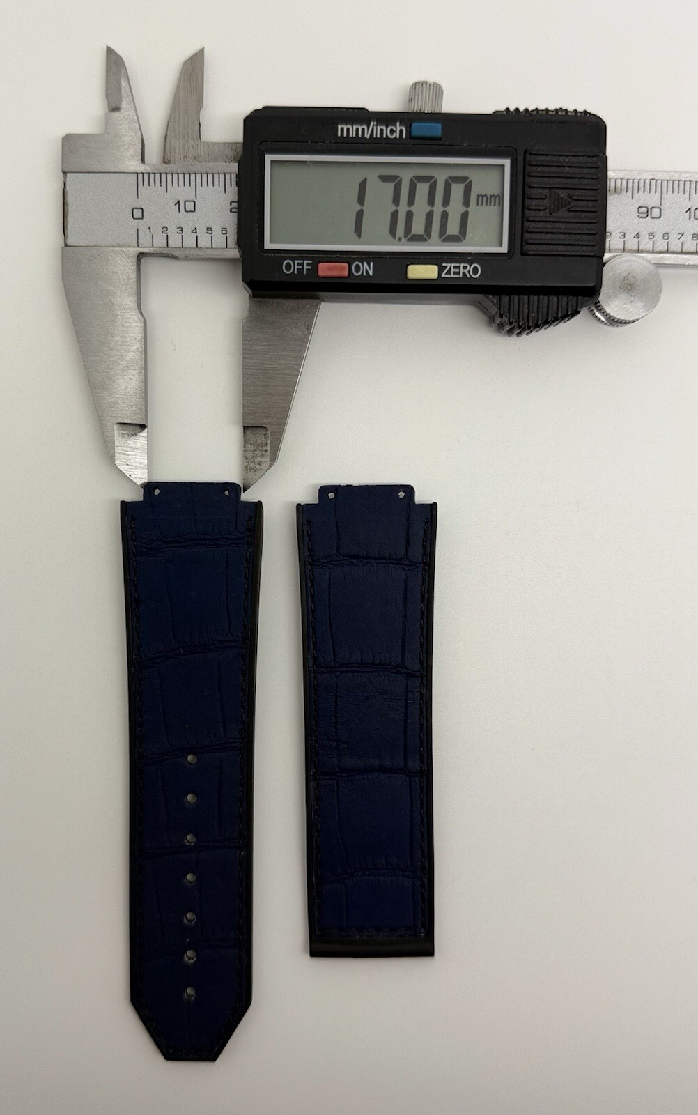 Hublot Big Bang 44mm 25mm x 22mm Blue Alligator Watch Strap Band Authentic OEM