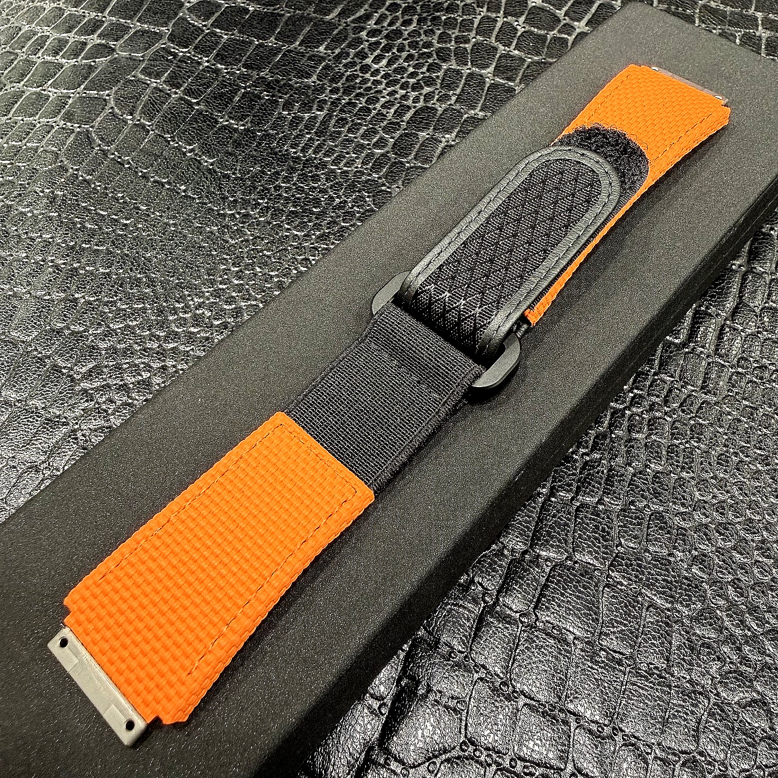 NEW RM10 RICHARD MILLE STRAP ORANGE W/VELC 100% AUTHENTIC ORIGINAL & UNWORN
