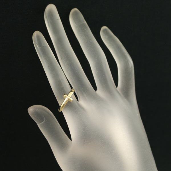 Auth Tiffany&Co. Ring Tiffany T1 US6-6.25 18K 750 Yellow Gold