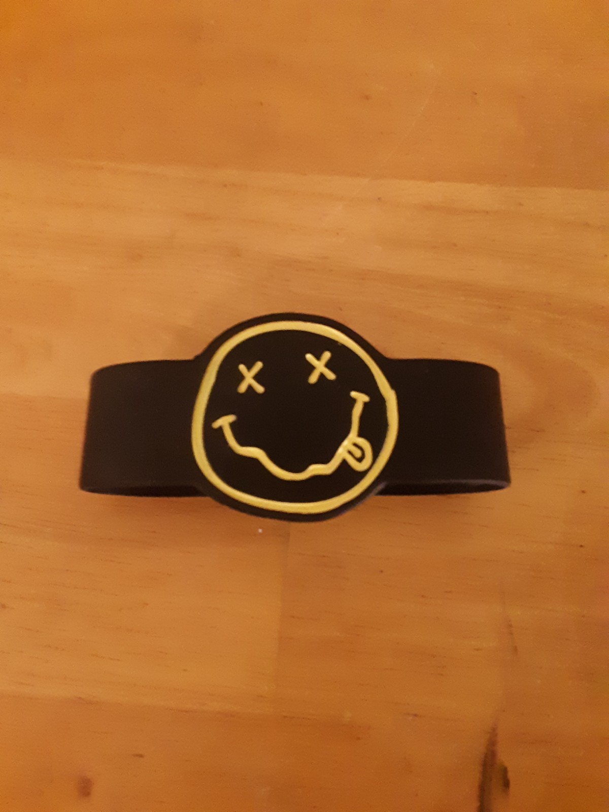 Nirvana Band Punk Rubber Bracelet 2013 Black Hot Topic