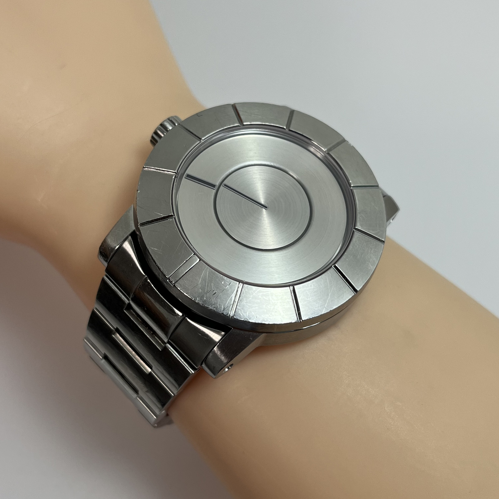 Rare Seiko ISSEY MIYAKE TO Automatic Watch Tokujin Yoshioka Silver SS Japan#B879