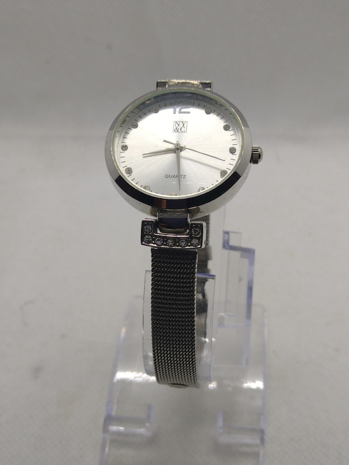 NY&C Watch Crystals Silver tone Bracelet Watch Bangles Women’s girls female