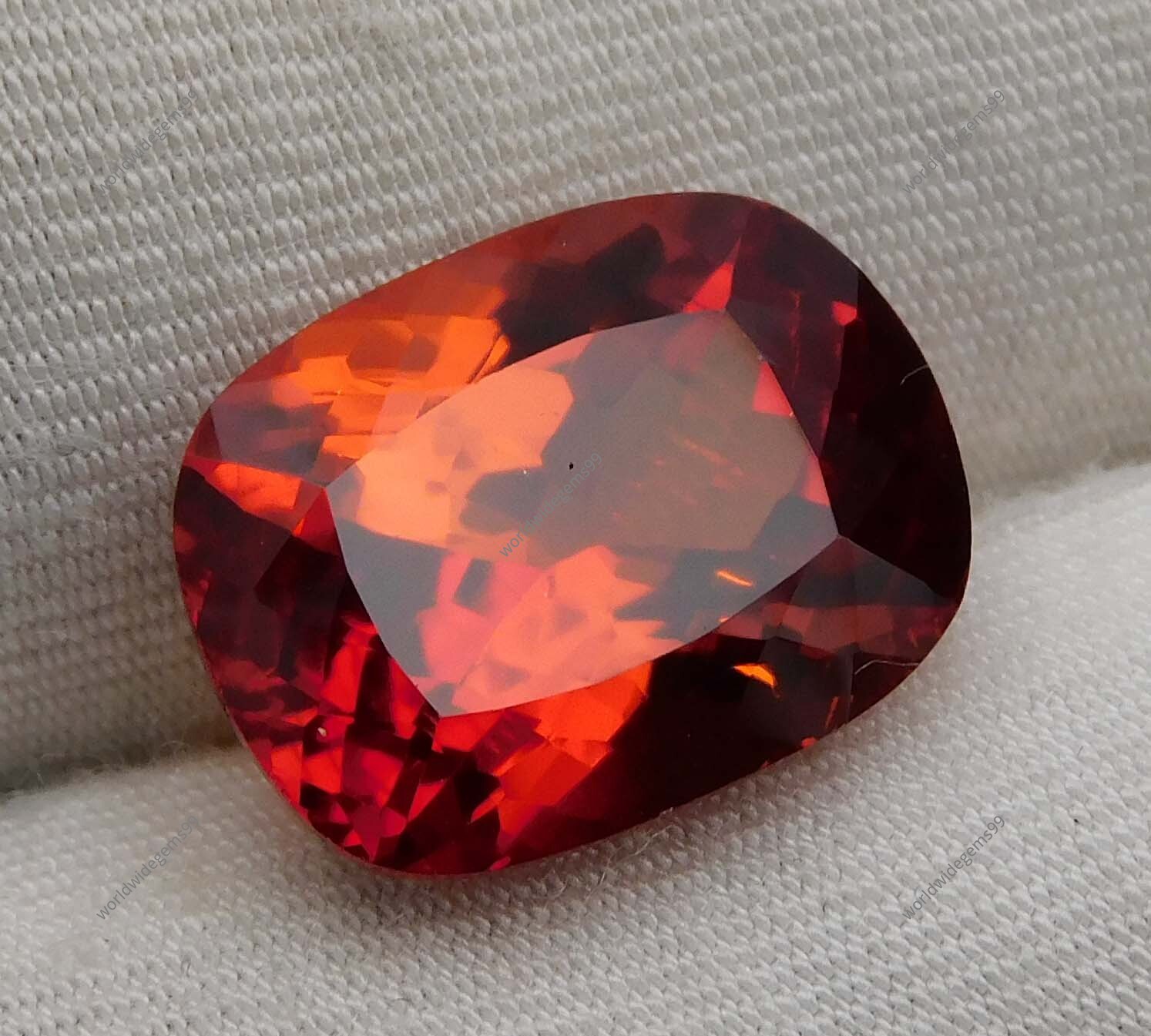 Natural Orange Sapphire 9.55 Ct Genuine Rare Certified Loose Gemstone