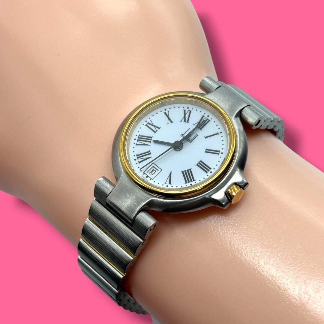 Excellent Condition Working Item Dunhill Millennium Women’s Watch Roman Date Qua
