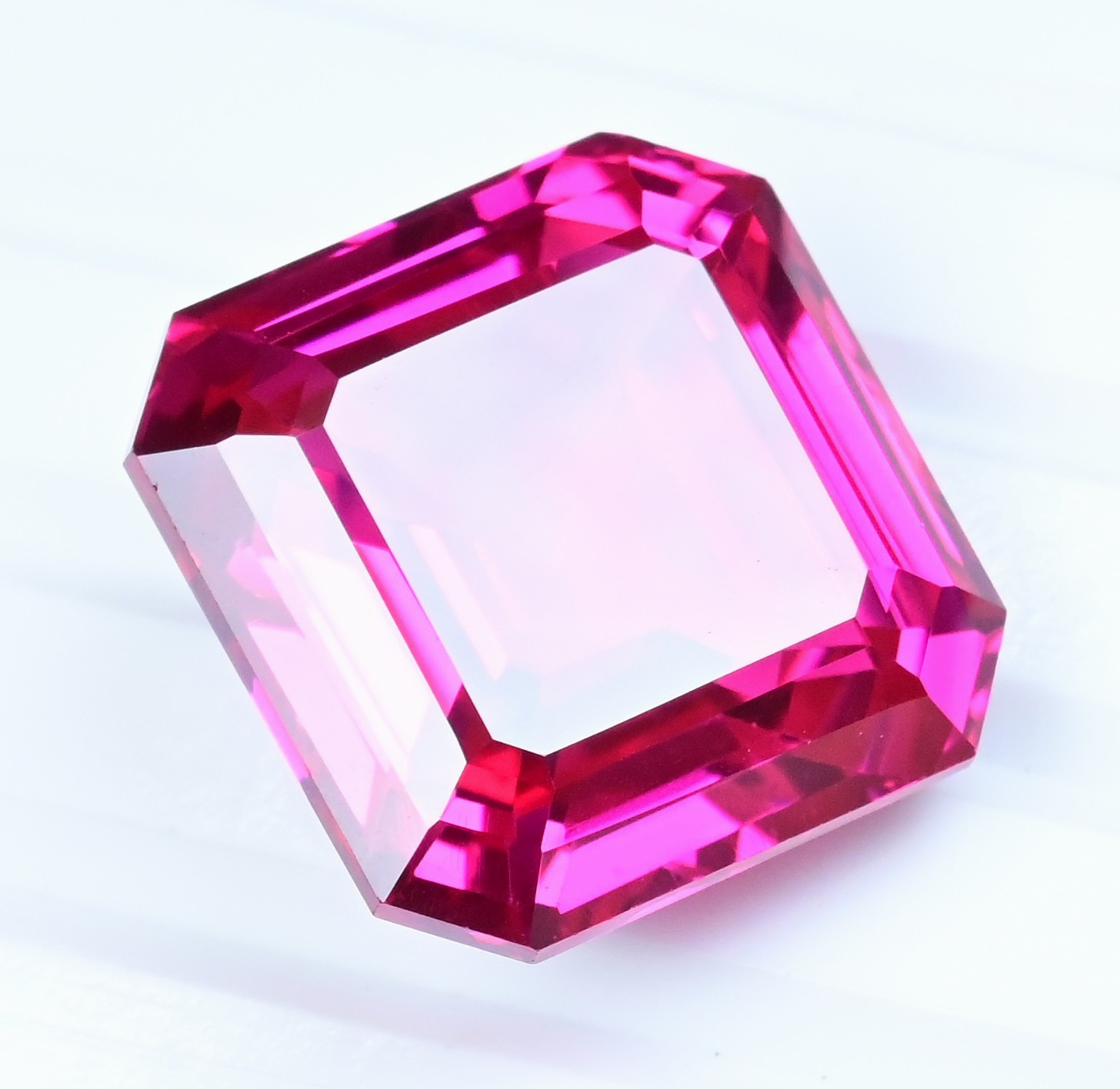 58.85 Ct Flawless Rare Natural Certified Mogok Red-Pink Ruby Octagon Gemstone