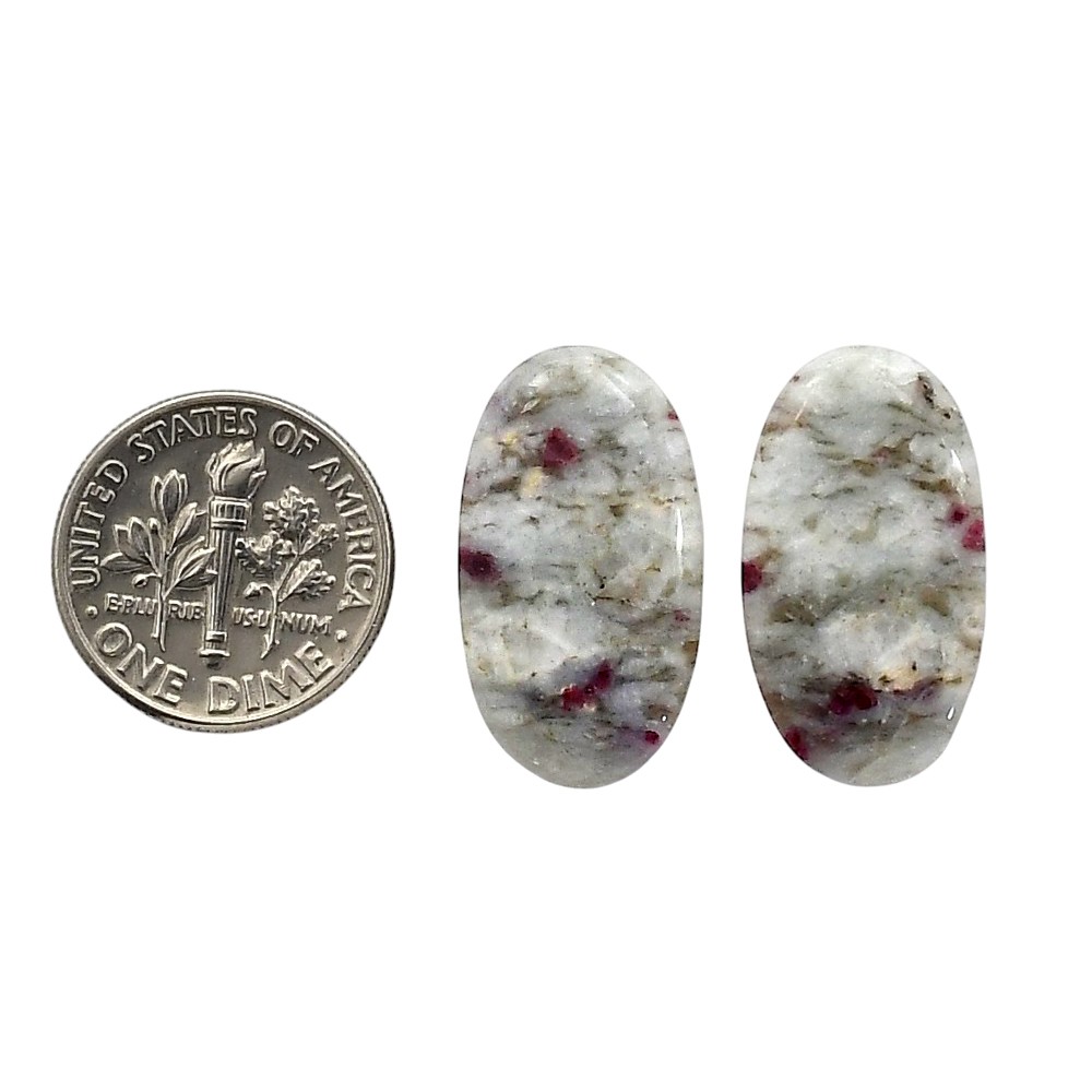 Natural Cinnabar 12.7×22.8×4.3 mm Oval Shape Polished Gemstone LS51-06768