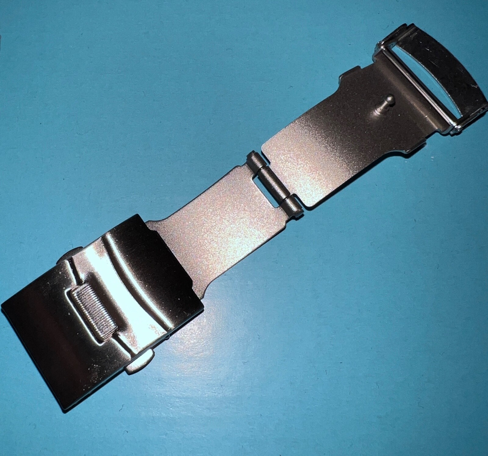 Replacement Seiko 16 to 22mm Folding Clasp with Lock and Safety Bracelet Buckle